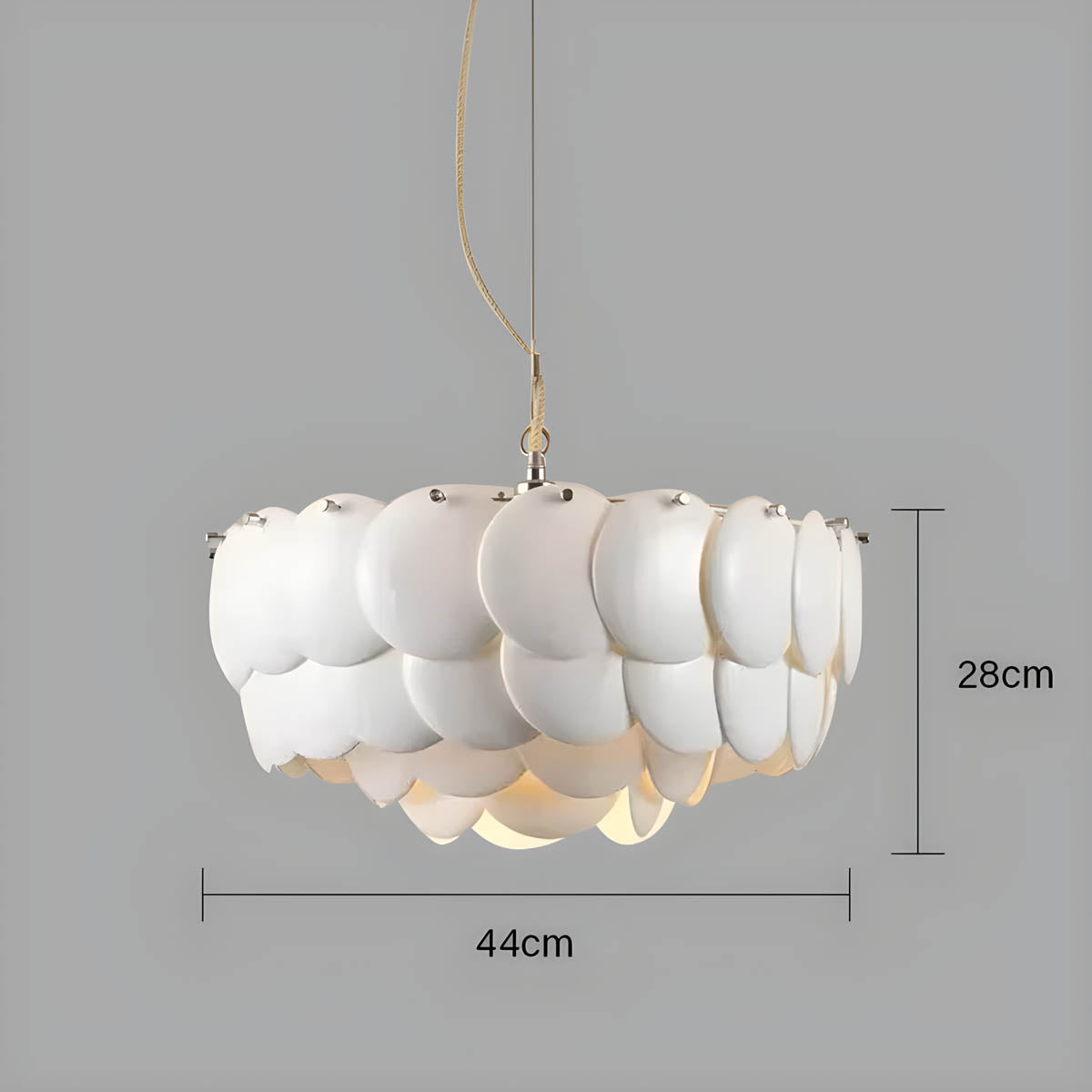 Wren Drop Ceramic Chandelier — gallery image 15