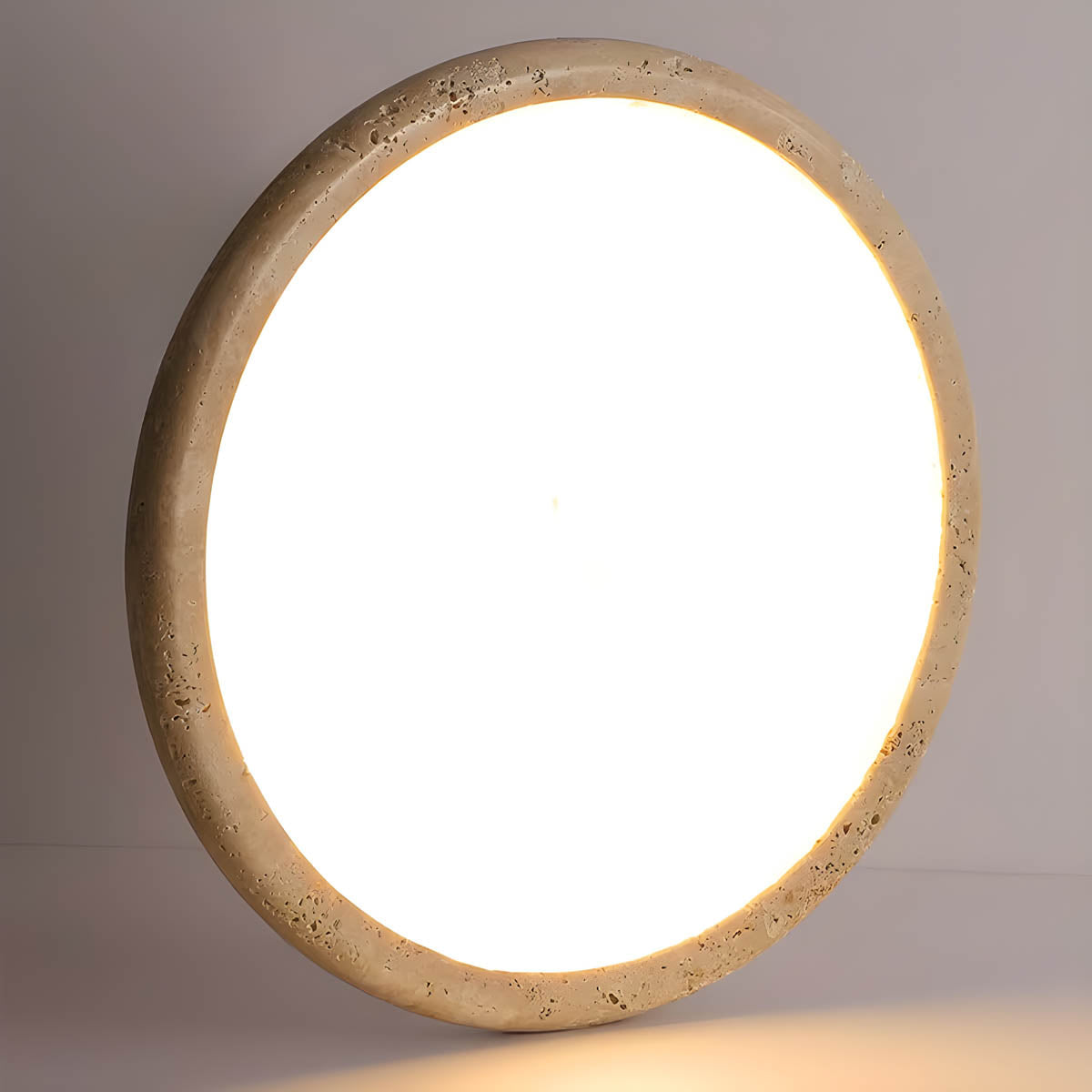 
Reed Drop Travertine Ceiling Light — photo 12