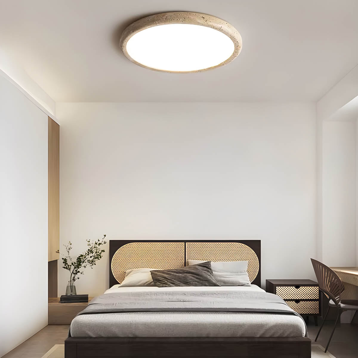 
Reed Drop Travertine Ceiling Light — photo 10