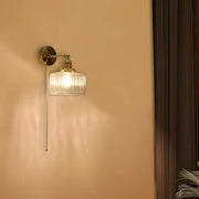 Marlow Drop Glass Ribbed Wall Sconce — gallery image 5
