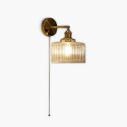 Marlow Drop Glass Ribbed Wall Sconce — gallery image 1