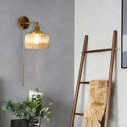 Marlow Drop Glass Ribbed Wall Sconce — gallery image 2