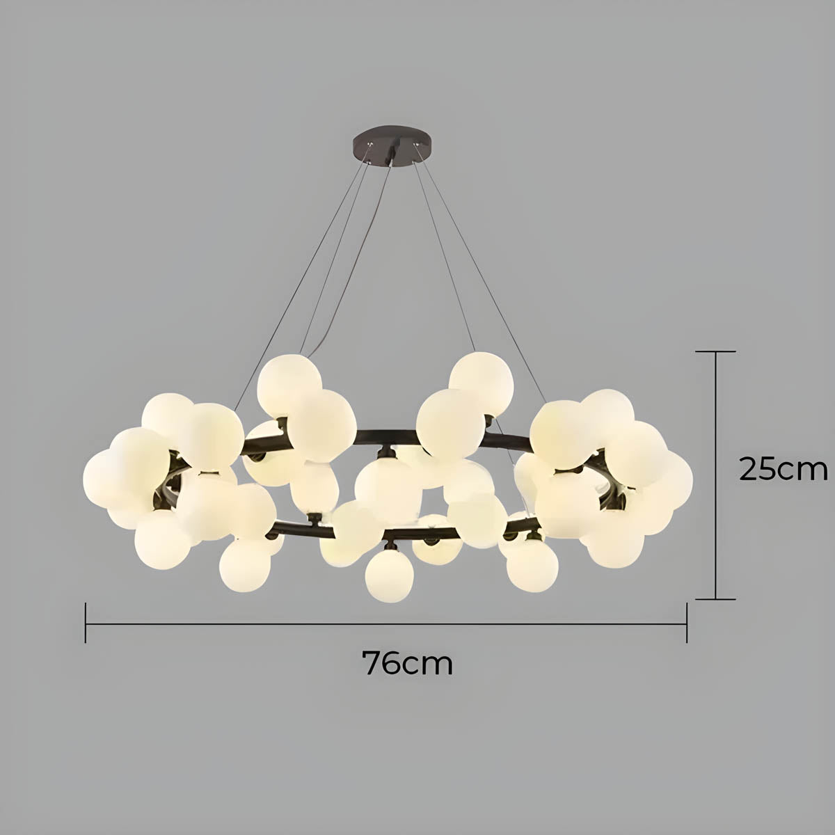 Brier Drop Glass Chandelier — gallery image 28