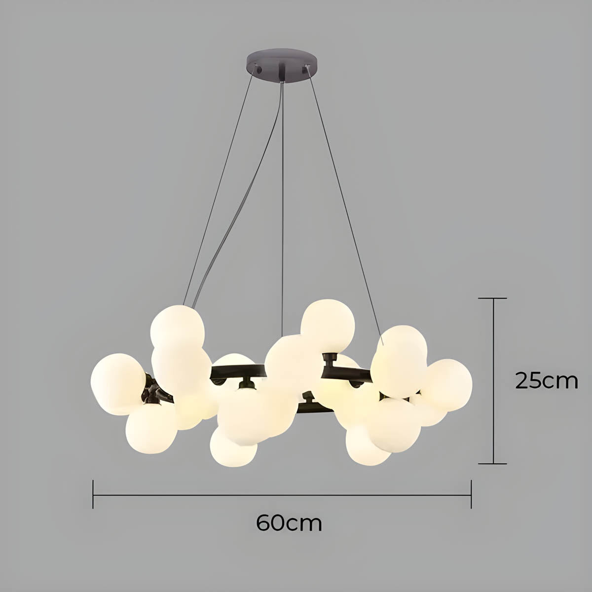 Brier Drop Glass Chandelier — gallery image 25