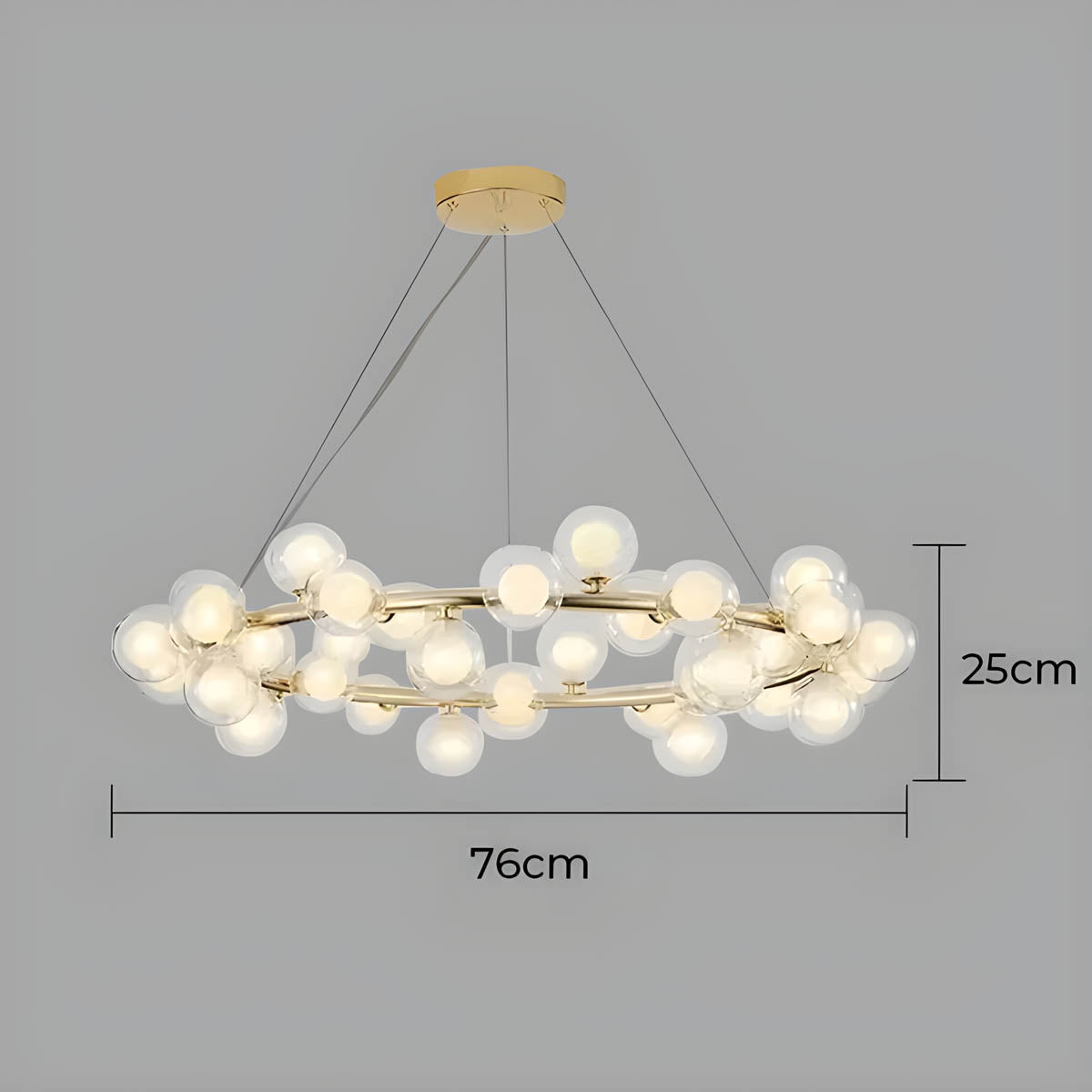 Brier Drop Glass Chandelier — gallery image 20