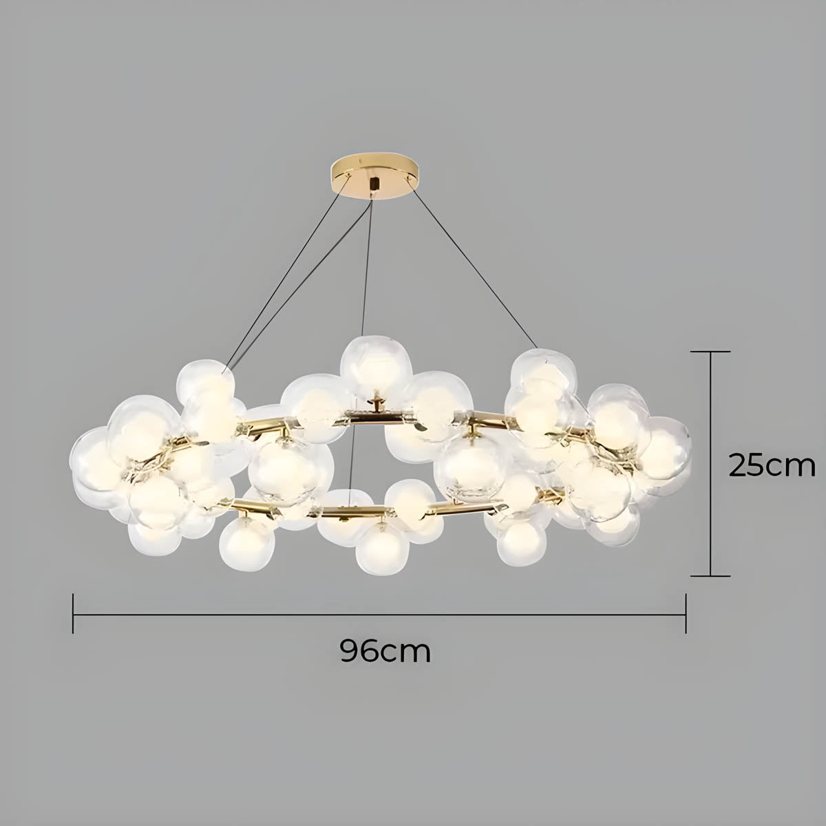 Brier Drop Glass Chandelier — gallery image 24