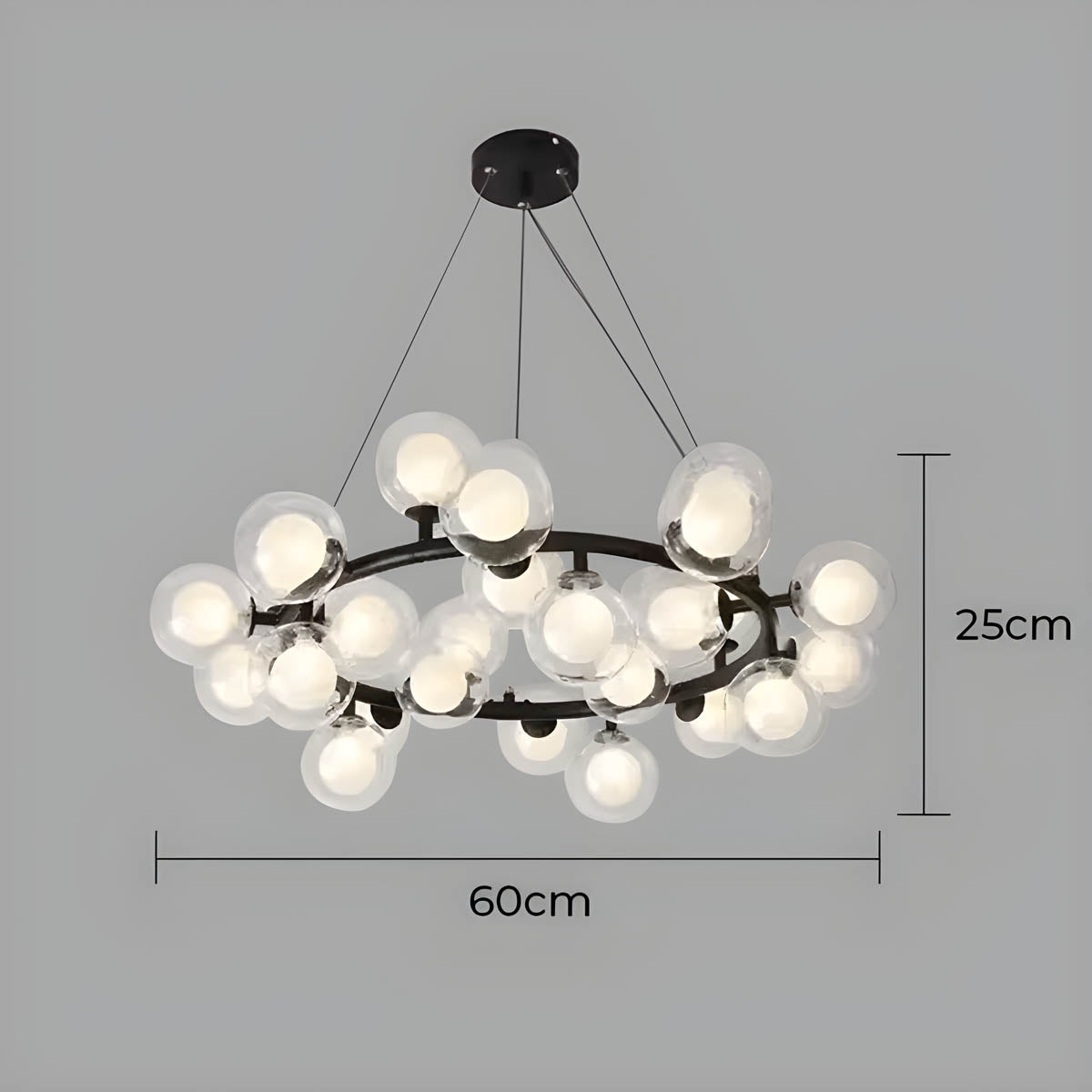 Brier Drop Glass Chandelier — gallery image 17