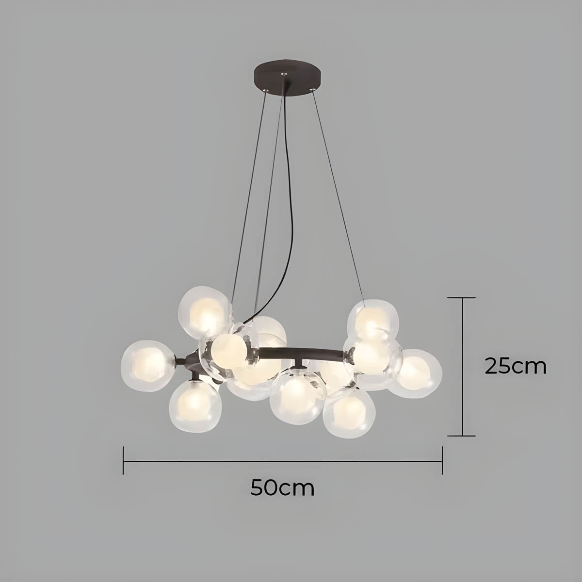 Brier Drop Glass Chandelier — gallery image 15
