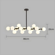 Birch Drop Glass Linear Chandelier — gallery image 21