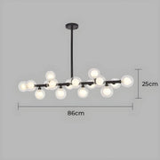 Birch Drop Glass Linear Chandelier — gallery image 19