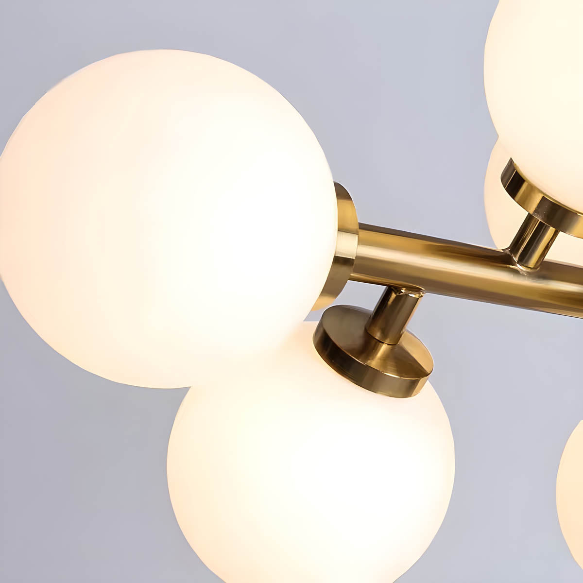 Birch Drop Glass Linear Chandelier — gallery image 17