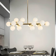 Birch Drop Glass Linear Chandelier — gallery image 6