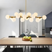 Birch Drop Glass Linear Chandelier — gallery image 12