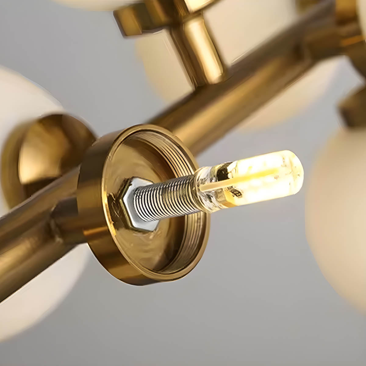 Birch Drop Glass Linear Chandelier — gallery image 18