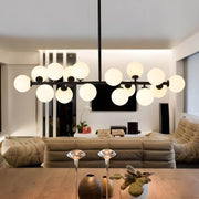 Birch Drop Glass Linear Chandelier — gallery image 3