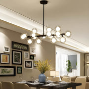 Birch Drop Glass Linear Chandelier — gallery image 5