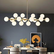 Birch Drop Glass Linear Chandelier — gallery image 13