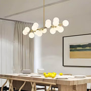 Birch Drop Glass Linear Chandelier — gallery image 14