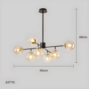 Lindenwood Drop Glass Globe Chandelier — gallery image 22