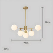 Lindenwood Drop Glass Globe Chandelier — gallery image 24