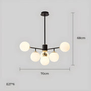 Lindenwood Drop Glass Globe Chandelier — gallery image 15
