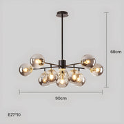 Lindenwood Drop Glass Globe Chandelier — gallery image 23