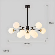 Lindenwood Drop Glass Globe Chandelier — gallery image 21