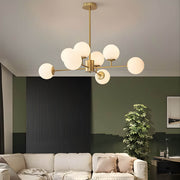 Lindenwood Drop Glass Globe Chandelier — gallery image 3