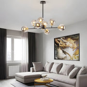 Lindenwood Drop Glass Globe Chandelier — gallery image 4