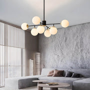 Lindenwood Drop Glass Globe Chandelier — gallery image 7