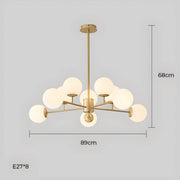 Lindenwood Drop Glass Globe Chandelier — gallery image 27