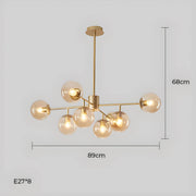 Lindenwood Drop Glass Globe Chandelier — gallery image 28