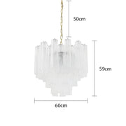 Thistle Drop Glass Chandelier — gallery image 17