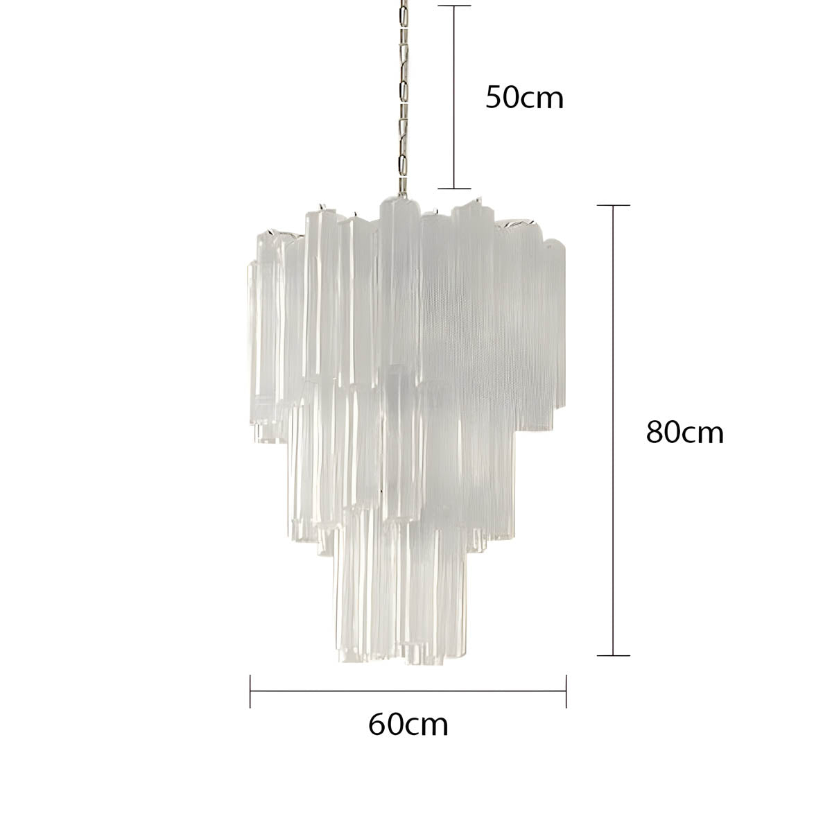 Thistle Drop Glass Chandelier — gallery image 24