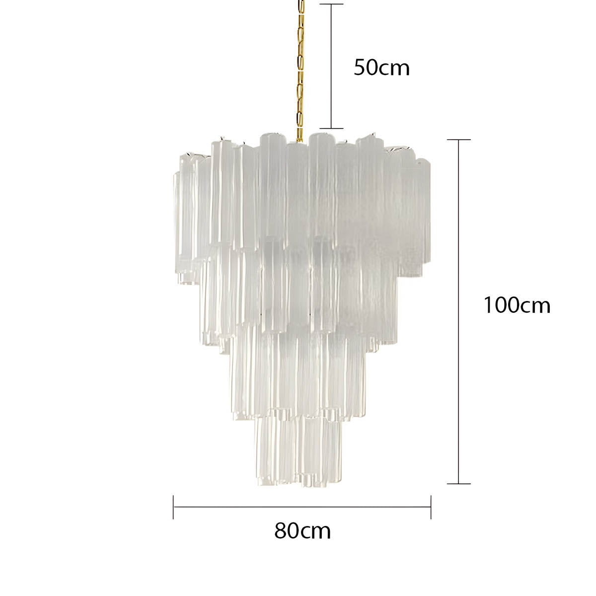 Thistle Drop Glass Chandelier — gallery image 27
