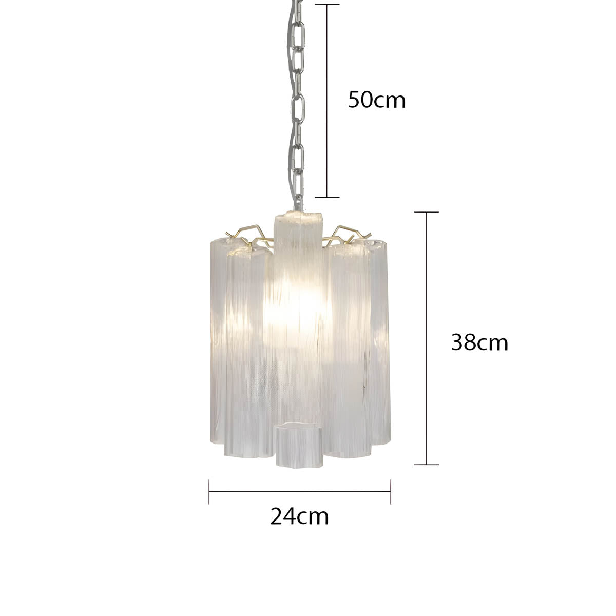 Thistle Drop Glass Chandelier — gallery image 10