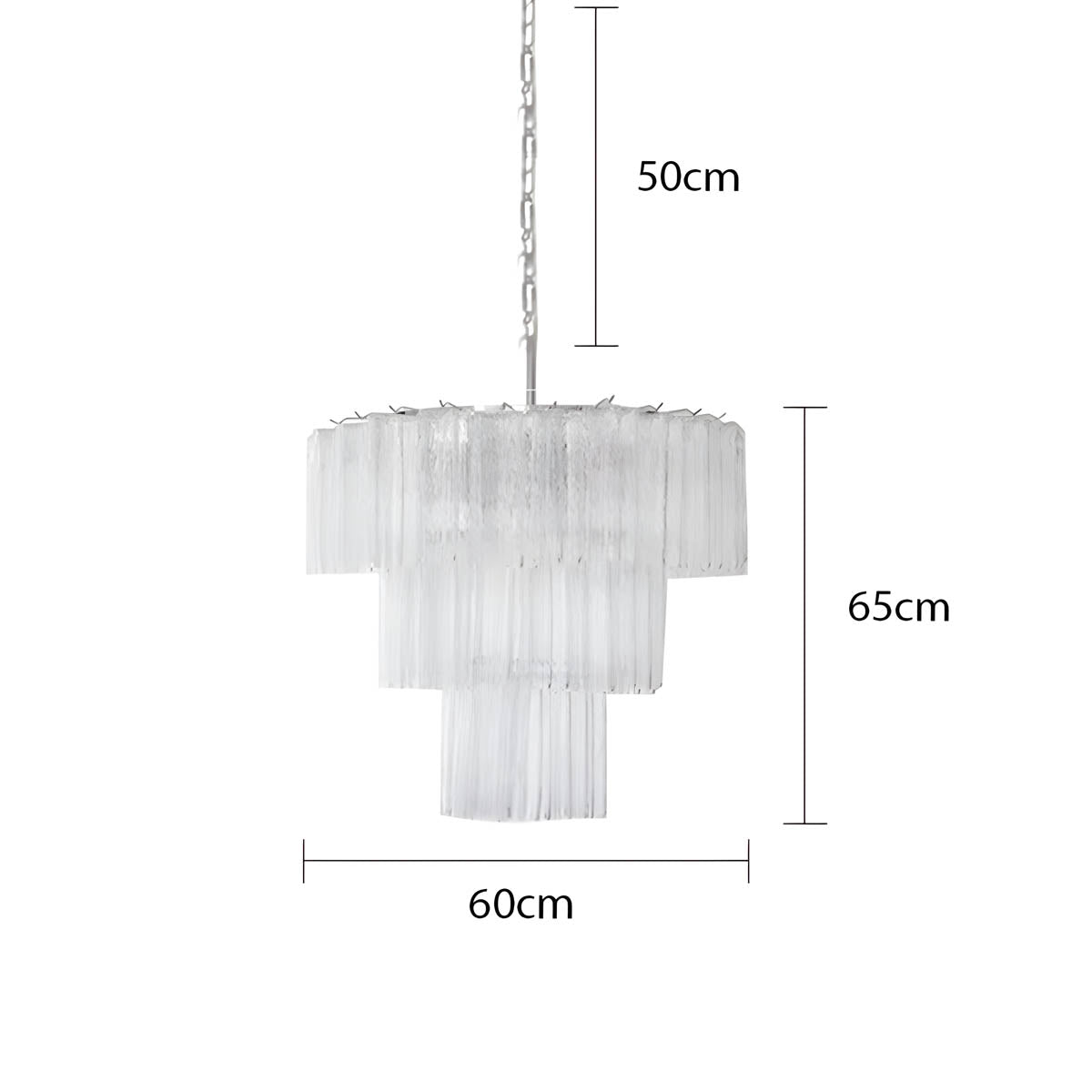 Thistle Drop Glass Chandelier — gallery image 18