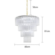 Thistle Drop Glass Chandelier — gallery image 23