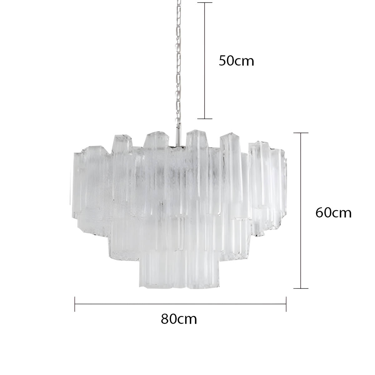 Thistle Drop Glass Chandelier — gallery image 20