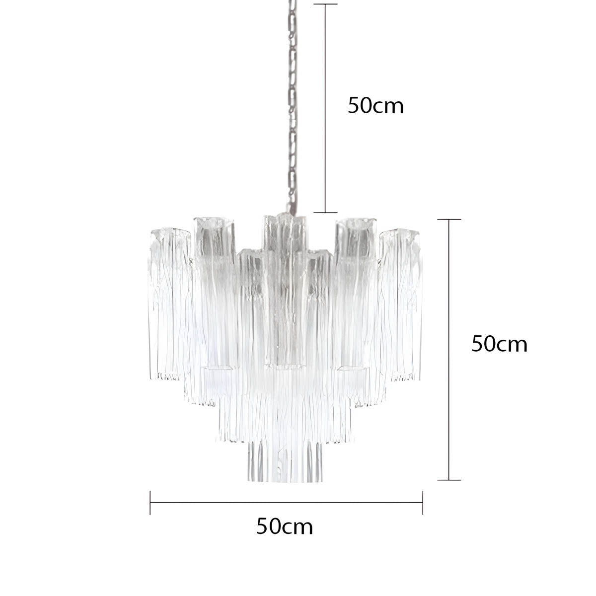 Thistle Drop Glass Chandelier — gallery image 14