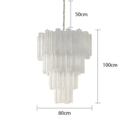 Thistle Drop Glass Chandelier — gallery image 26