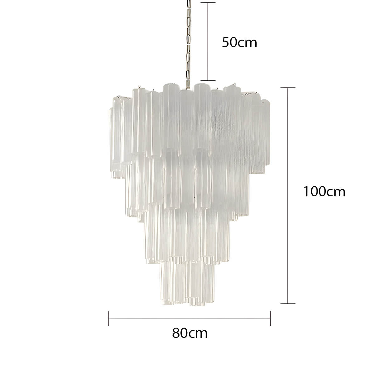 Thistle Drop Glass Chandelier — gallery image 26