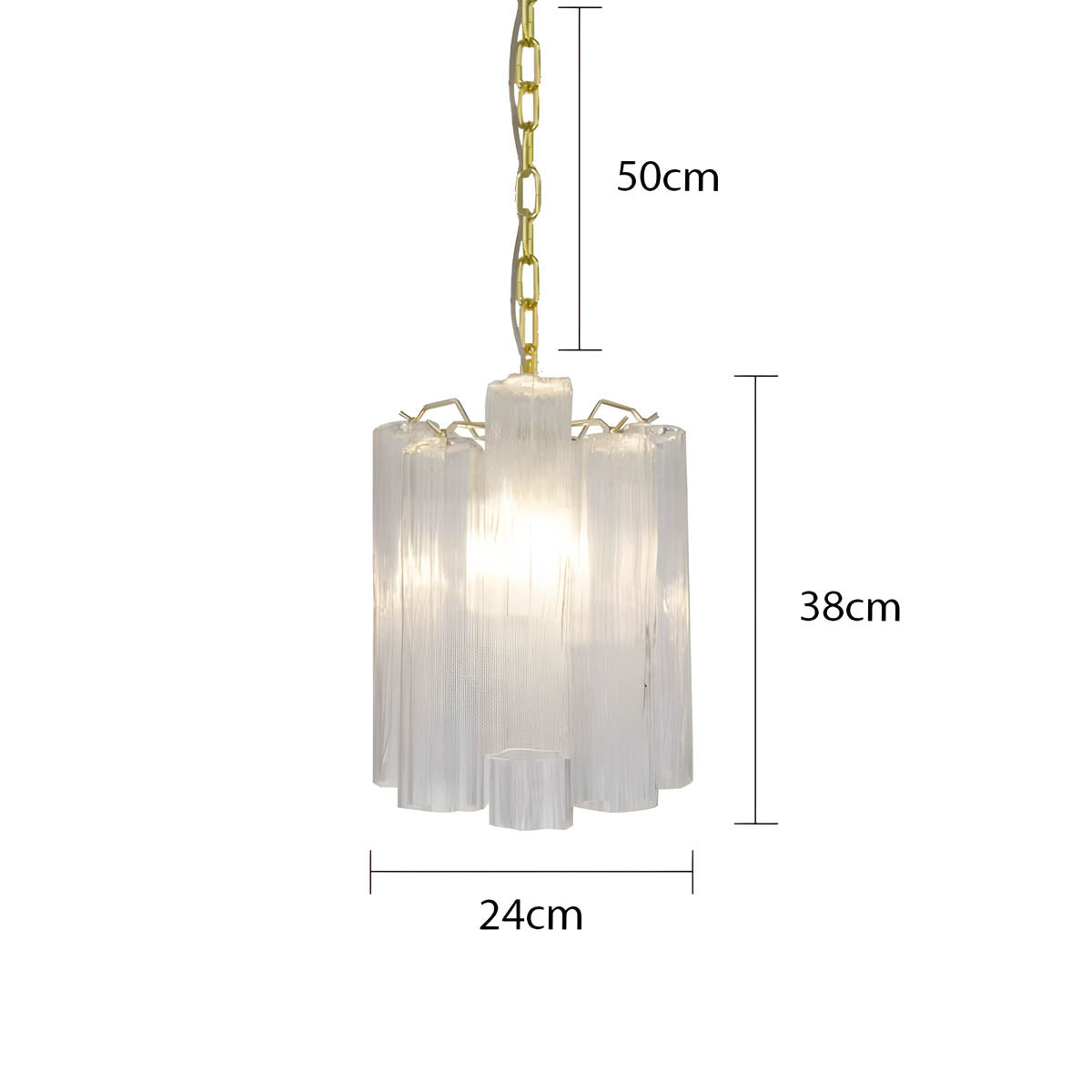 Thistle Drop Glass Chandelier — gallery image 11
