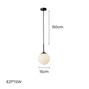 Fennel Drop Glass Pendant Light — gallery image 16