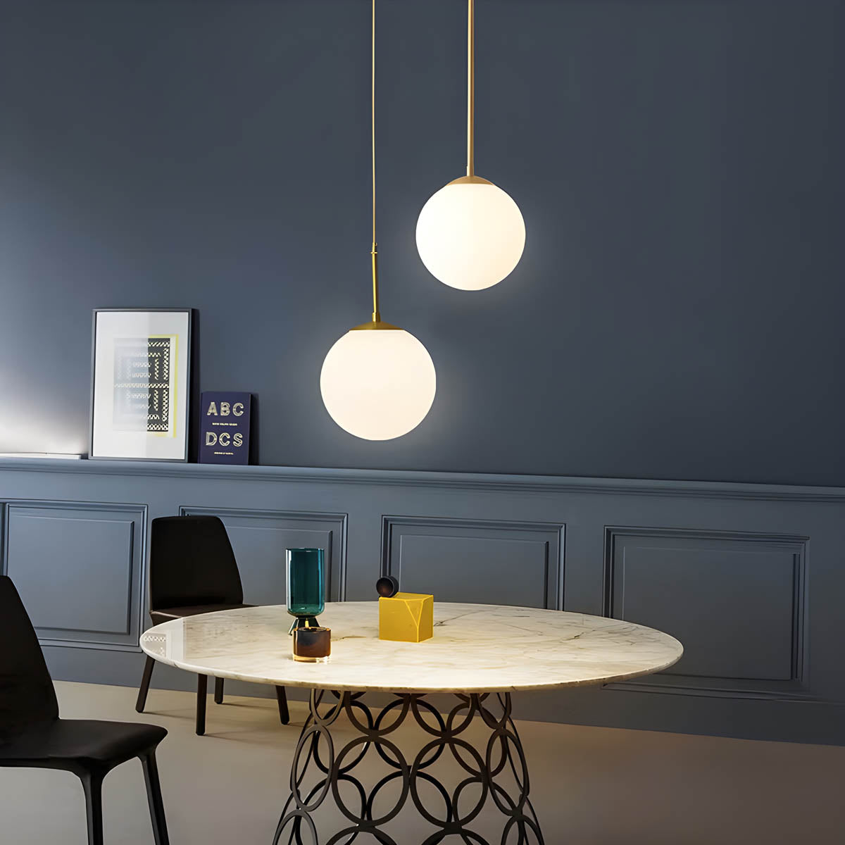 Fennel Drop Glass Pendant Light — gallery image 9