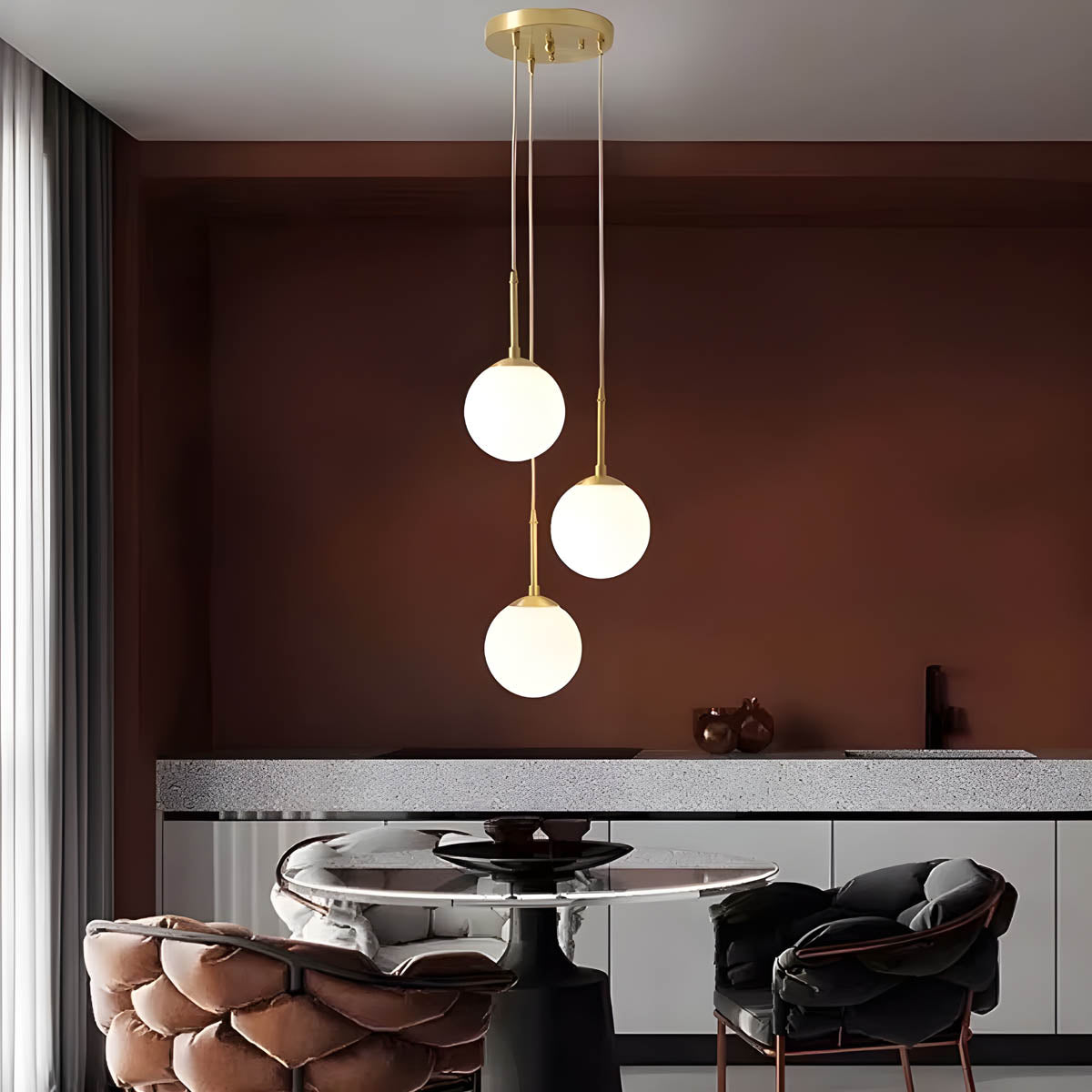 Fennel Drop Glass Pendant Light — gallery image 5