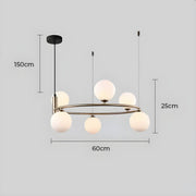 Haddon Drop Glass Chandelier — gallery image 13