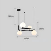 Haddon Drop Glass Chandelier — gallery image 10