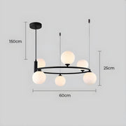 Haddon Drop Glass Chandelier — gallery image 12