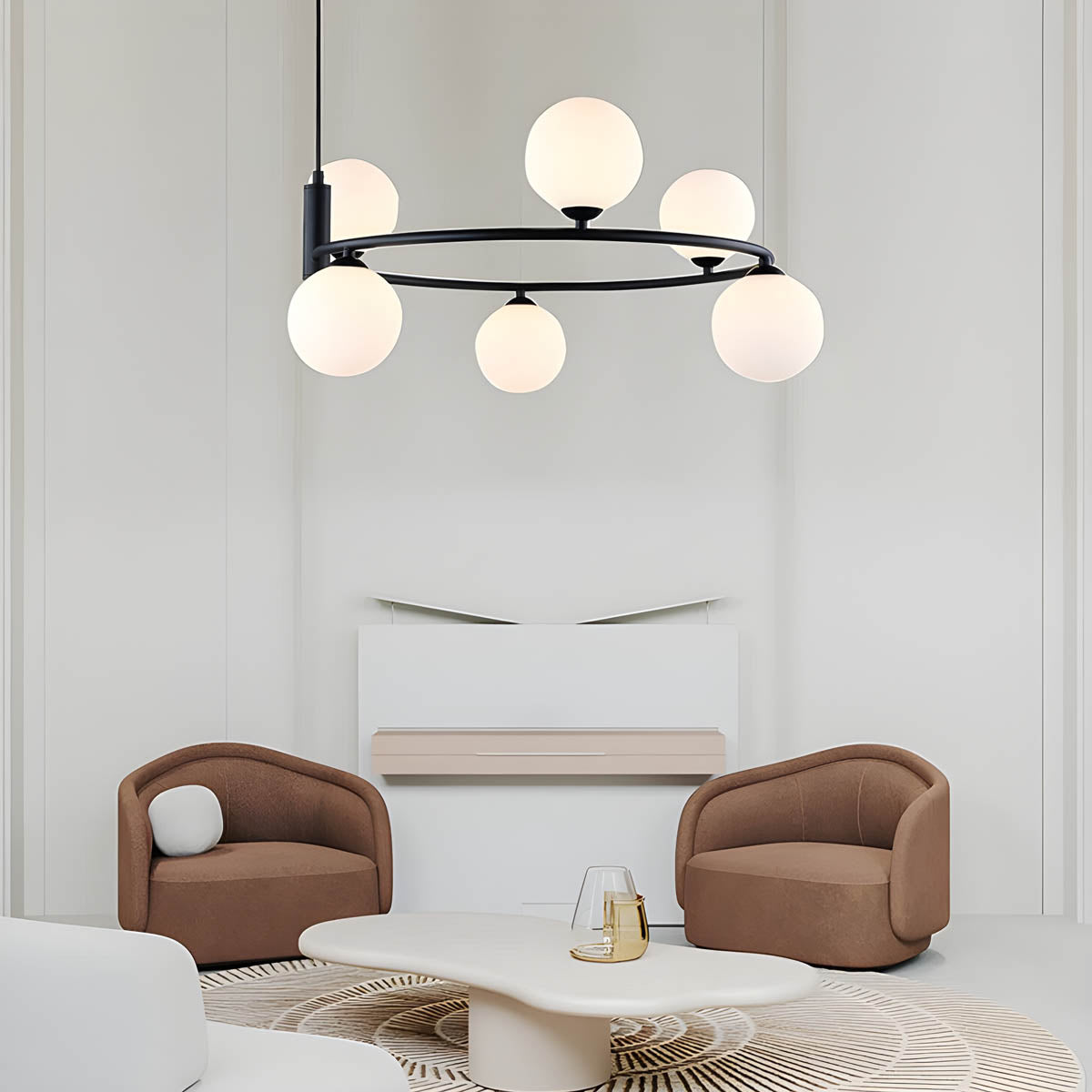 Haddon Drop Glass Chandelier — gallery image 3